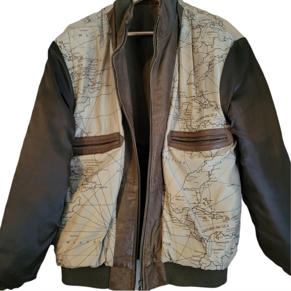 VTG Leather Jacket Jos. A Banks - Picture 3 of 5